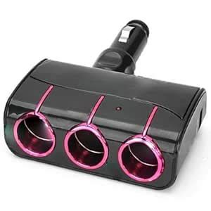 JAJAY W56 3-Socket Dual USB Car Cigarette Lighter Adapter (12~24V ...