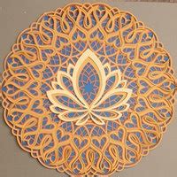 Buy Lotus Mandala Lotos 3D Mandala SVG ,DFX Multilayer Cutting Files ...