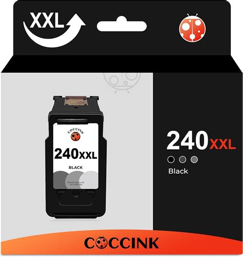 Amazon.com: COCCINK 240XXL PG-240XL Black Ink Cartridge for Canon Pixma ...
