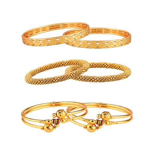 Buy ZENEME Traditional Gold Plated Designer Bangles Jewellery For Women ...