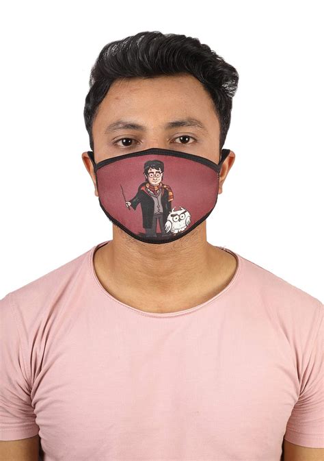 BLEED INDIA Harry Potter 3-Ply Printed Honeycomb Breathable Fabric Mask ...