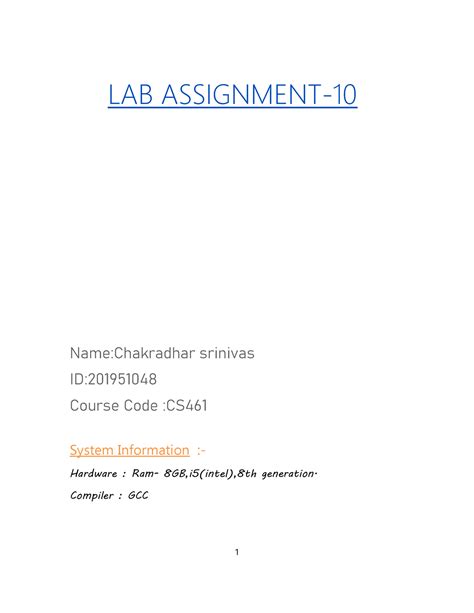 2019 51048 labassignment-10(CS461) - LAB ASSIGNMENT- Name:Chakradhar ...