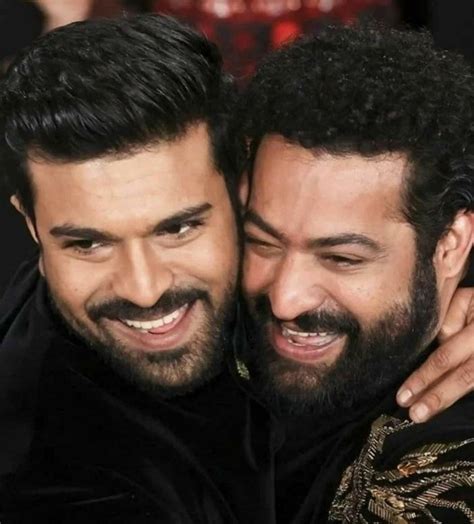 Ram Charan, Jr NTR share tight hug as 'RRR' picks up Oscar, priceless ...