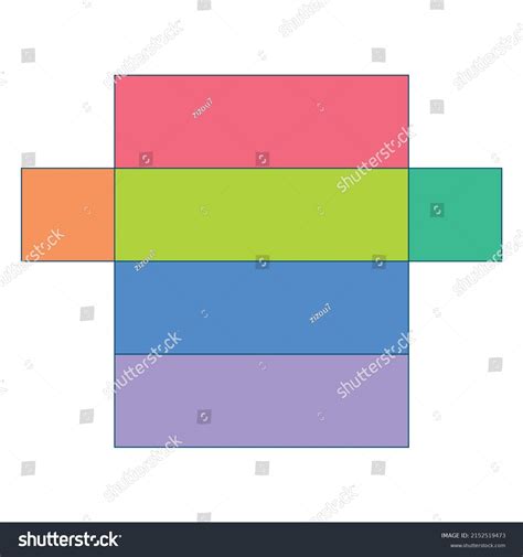 Geometric Nets Rectangular Prism 3d Shapes Stock Vector (Royalty Free ...