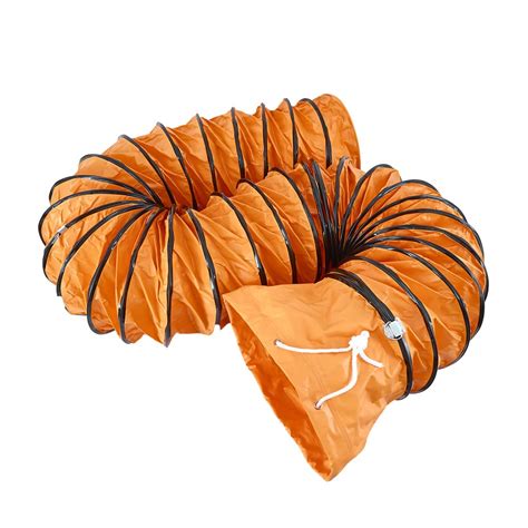 Buy 16FT Flexible Duct Hose PVC Flame Retardant Duct Hosing with S Hook ...