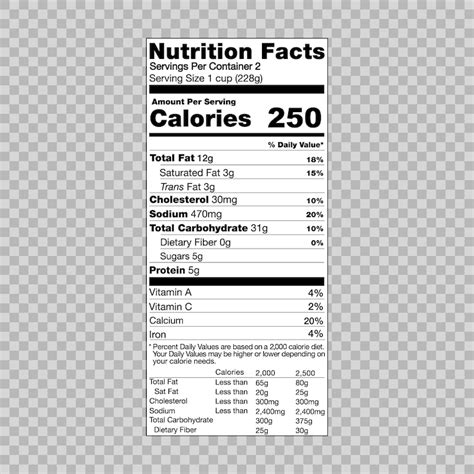 Nutrition facts soda Vectors - Download Free High-Quality Vectors from ...