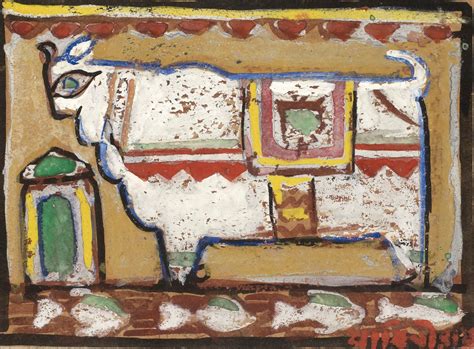Jamini Roy - Bull - Posters by Jamini Roy | Buy Posters, Frames, Canvas ...