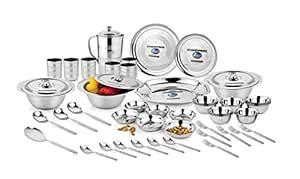AIRAN 51 PCS Dinner Set Gold Plus : Amazon.in: Home & Kitchen