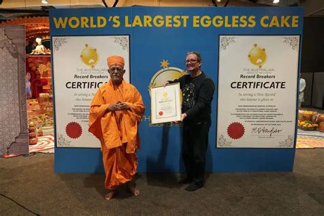 New world record "baked" at BAPS Swaminarayan Mandir in Sydney