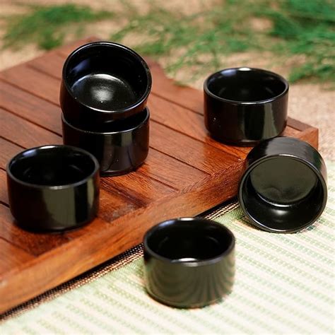 Buy Freakway Ceramic Dip Bowls (50 ml, Black, Set of 6) | Chutney Bowls ...