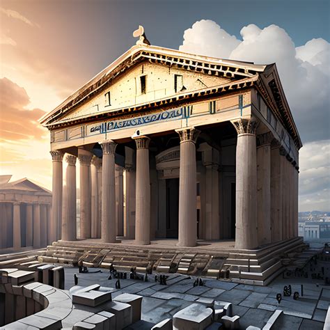 Greek Pantheon Building