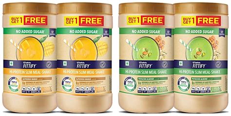 Saffola FITTIFY Gourmet Hi-Protein Slim Meal Shake - Alphonso Mango ...