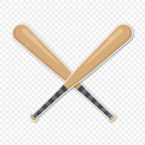 Crossed Baseball Bat PNG, Vector, PSD, and Clipart With Transparent ...