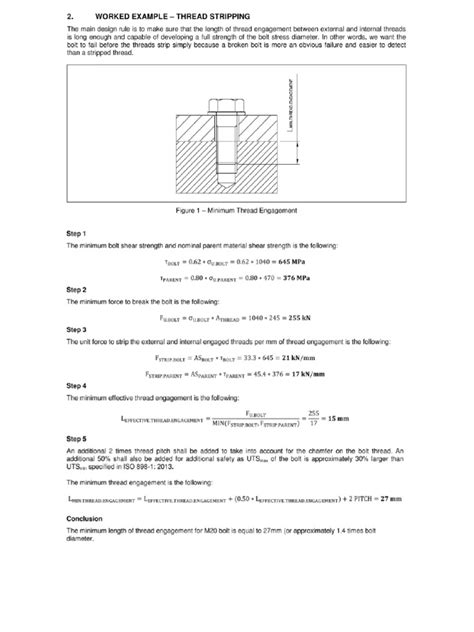 Image result for Thread Engagement Length Calculation