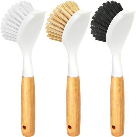 Amazon.com: Javex Dish Brush with Non-Slip Handle, 2 Pack Kitchen Scrub ...