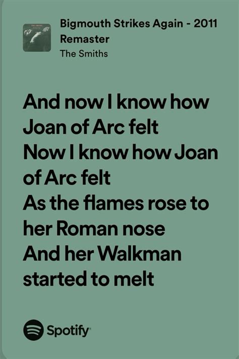 The Smiths Lyrics in 2025 | The smiths lyrics, Just lyrics, Bigmouth ...