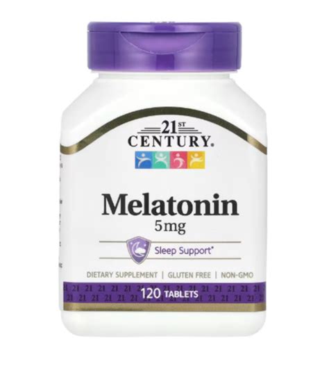 21st Century, Melatonin, 5 mg, 120 Tablets