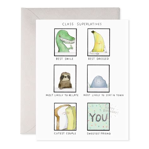 Class Superlatives Greeting Card – E. Frances Paper