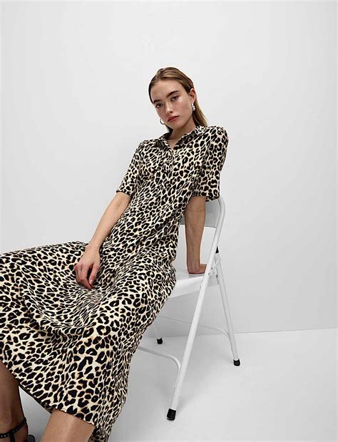 Buy Animal Print Midaxi Shirt Dress at Marks & Spencer