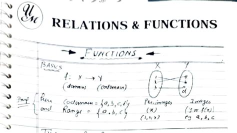 Class 12 Math: Relations and Functions Overview - Studocu