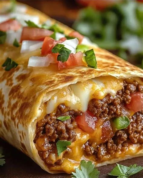 Cheesy Beef Chimichangas Recipe Card Printable Tex-mex Comfort Food ...