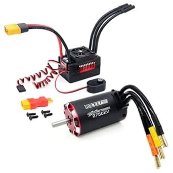 Surpass Hobby Supersonic 3665 2750Kv Brushless Motor and 90A ESC Combo ...