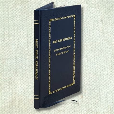 Meet your strawman Leather-Bound Edition by David E.Robinson, Hardcover ...