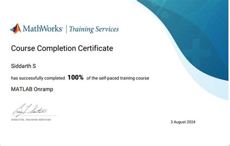 Image result for MATLAB On-Ramp Certificate