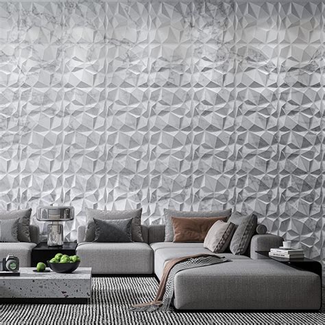 Art3d Textures 3D Wall Panels Glossy White Marble India | Ubuy