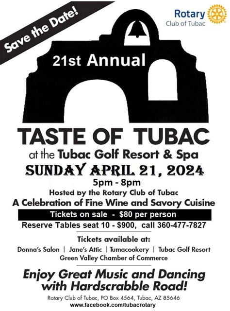 21st Annual Taste of Tubac benefiting the Rotary Club of Tubac, Tubac ...