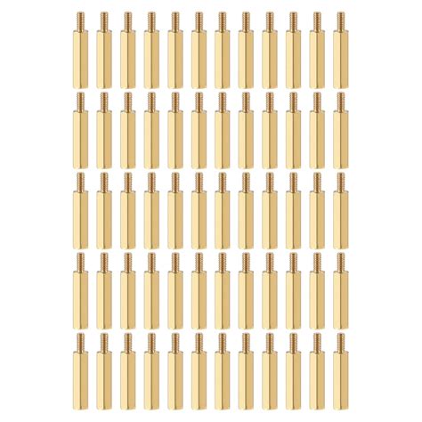 YOKIVE 50 Pcs M2.5 Standoff Screws, Brass Hex PCB Standoffs, Keep ...