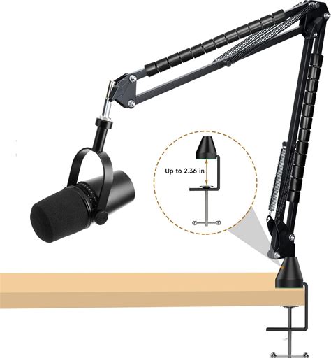Buy Shure MV7 Boom Arm with Pop Filter- Shure Mic Stand with Windscreen ...