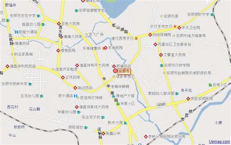 安顺市区地图