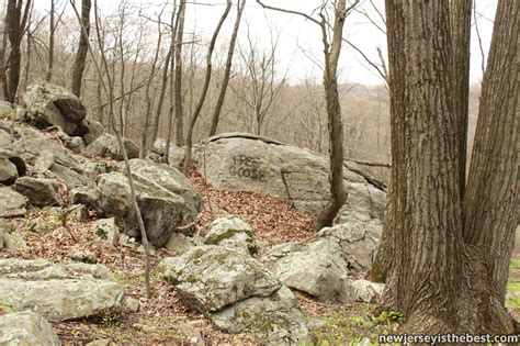 Boulders and trees at Ledgewood Park/Morris Canal Park – New Jersey is ...