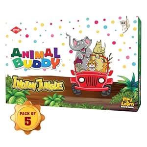 Buy KAADOO Kids Board Game(Pack of 5) - Animal Buddy - Indian Jungle ...