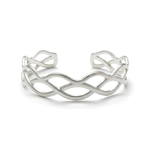 Silver Cuff Bracelet | Minimal Modern Bangle – Anneet Essence