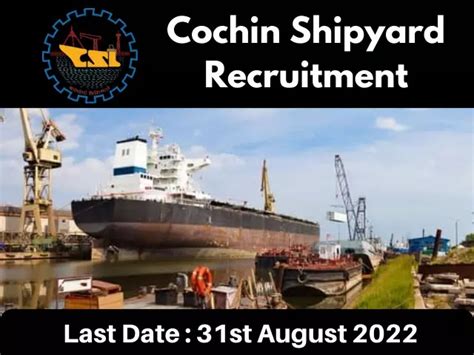 Cochin Shipyard Recruitment 2022 - Apply Online Now 426 Workmen ...