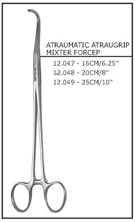 Sculape Atraumatic atraugrip Mixter forcep 8" : Amazon.in: Health ...