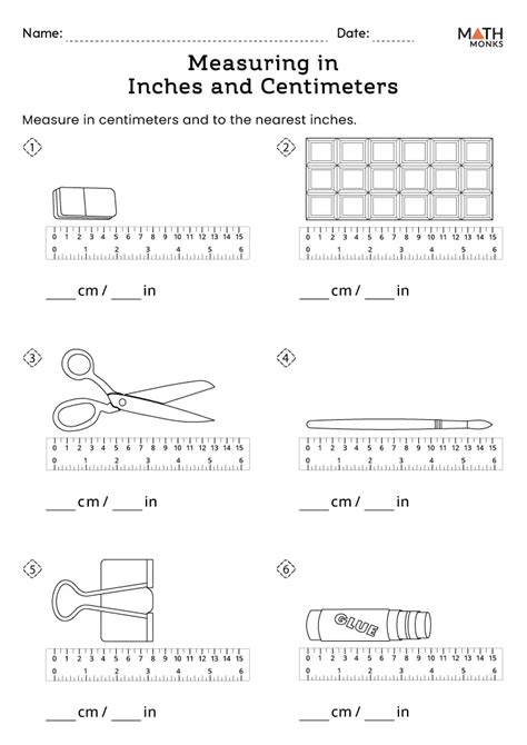 Image result for Measurement Inches Worksheets