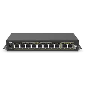 DBIT 10-Port Unmanaged PoE Network Switch, 8 10/100Mbps PoE+ Ports, 2 ...