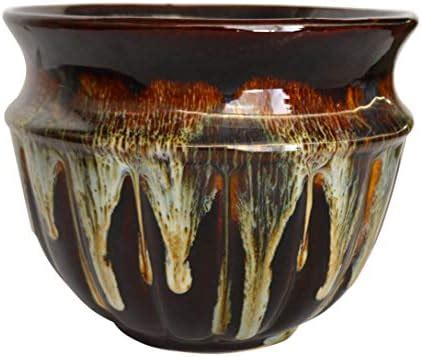 UrbanRoots Melting Stone Ceramic Pot (Brown) (8.5) : Amazon.in: Garden ...