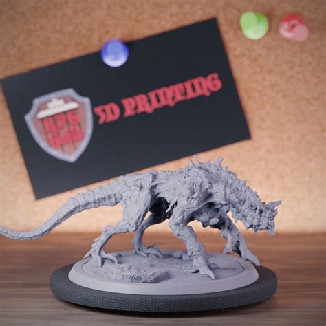 Hell Hound Stalker Miniature Demon Fiend Mini Dungeons and Dragons Mini ...