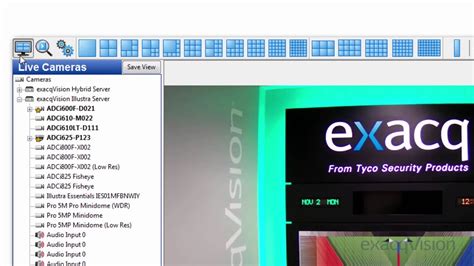 exacqVision User Setup 的图像结果