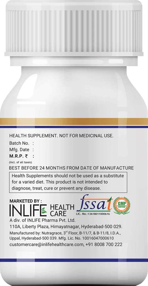 Buy INLIFE VITAMIN D3 600 IU CHOLECALCIFEROL SUPPLEMENT WITH COCONUT ...