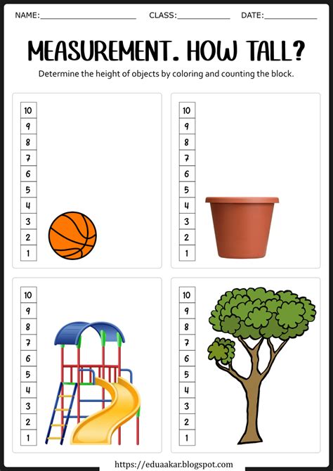 Image result for Beginning Measurement Worksheets
