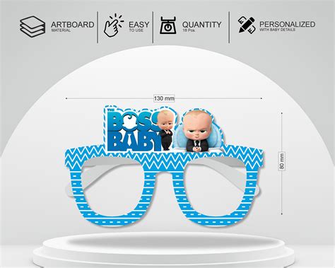 Boss Baby theme Birthday Party glasses | Birthday Party Combo Kits ...