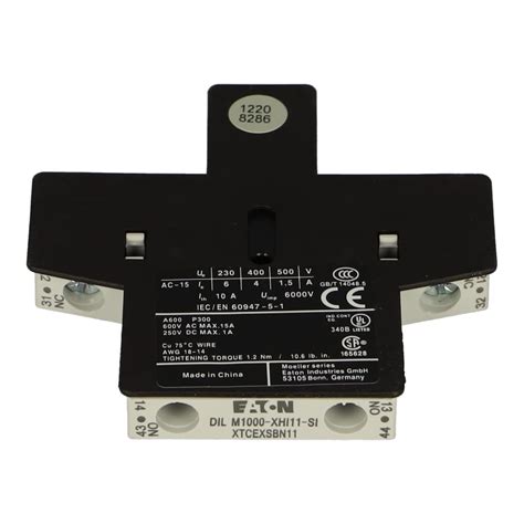 EATON MOELLER DILM1000-XHI11-SI AUXILIARY CONTACT : Amazon.in ...