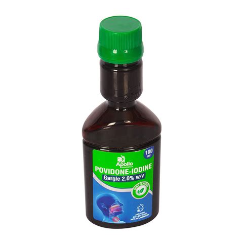 Apollo Pharmacy Povidone Iodine 2% W/V Gargle, 100 ml Price, Uses, Side ...
