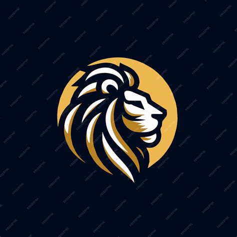 Lion gradient avec modèle de logo de couronne Logos de lion couleur ...