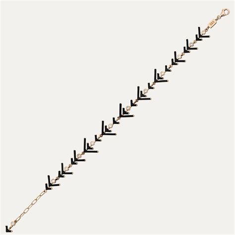 Rune 0.39 CT Diamond and Black Enamel Bracelet